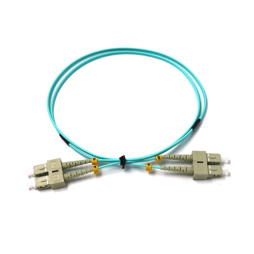 Ftth SC PC-SC PC Duplex OM3 MM Fiber Optic Indoor Patch Cord