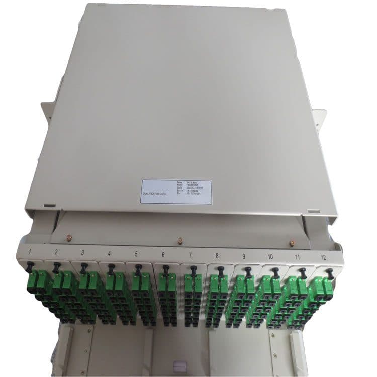 Telecom Egypt 19inch 3U 144 ports SC Modular type sliding patch panel